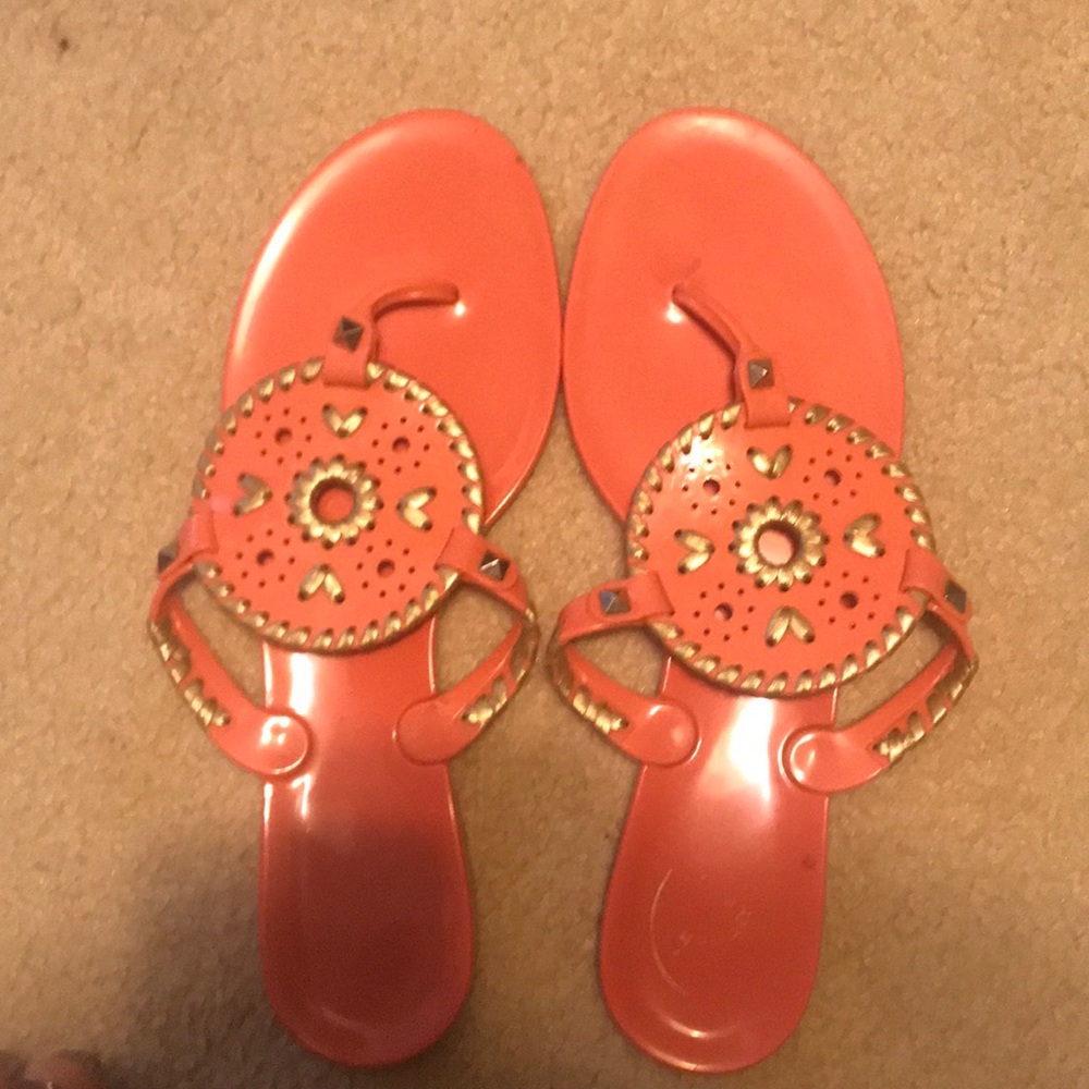 Jack Rogers jellies good condition /coral